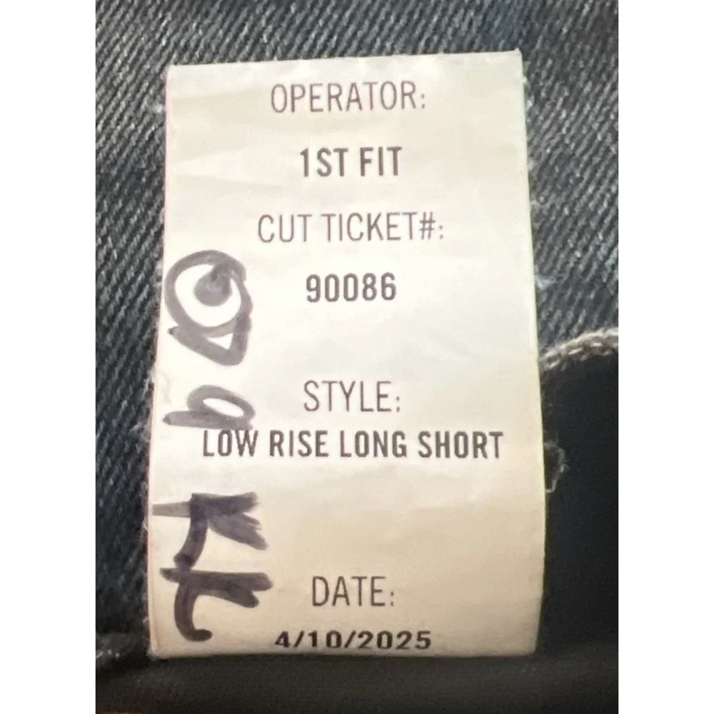 AGOLDE Low Rise Long Dark Arcane Wash Size 27 NWOT Denim Shorts